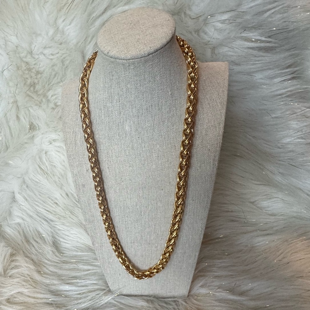 Vintage Napier Gold Twisted Necklace